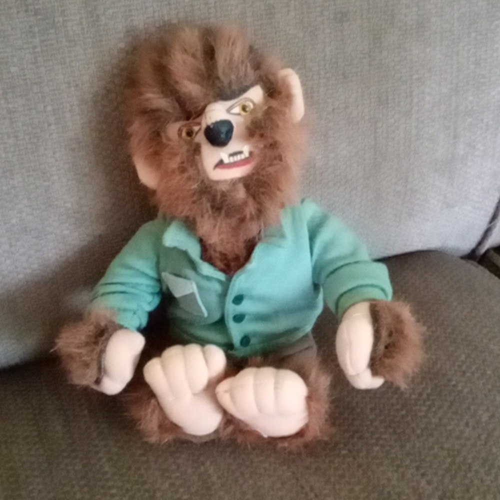 Vintage Stuffins Werewolf Plush 1999 Wolf Man Universal Studios